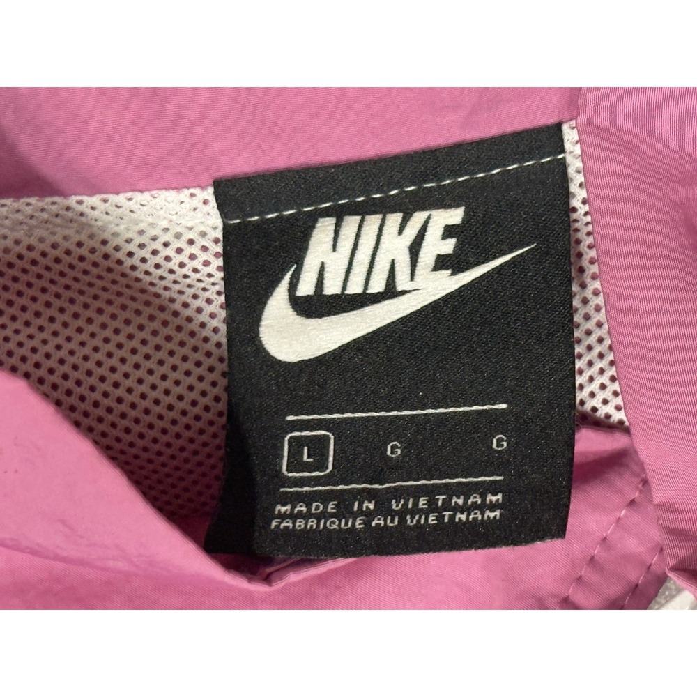Nike women's Icon Clash track/wind breaker jacket pink blue white size L - Picture 5 of 11